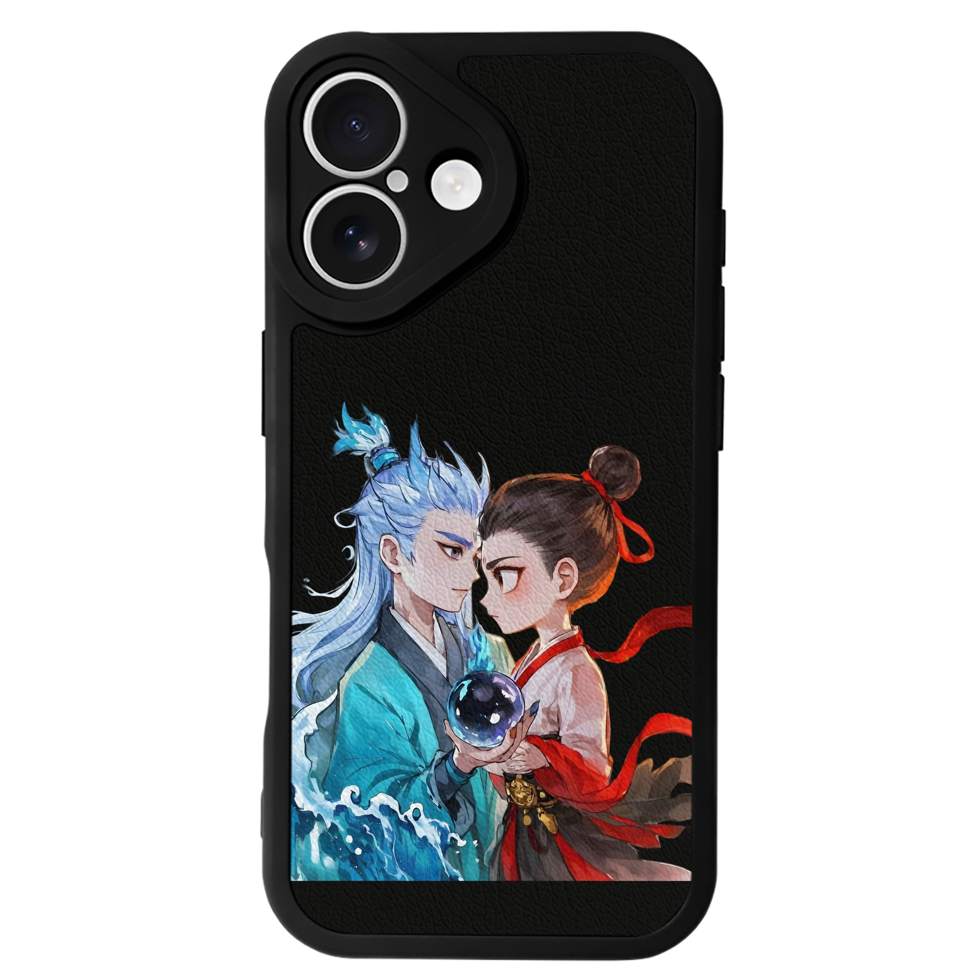 （画像用） Ne Zha 2 ナタ 魔童の大暴れ 【iPhone 16シリーズ対応】シリコンスマホケース（レザー調） 材質：シリコン